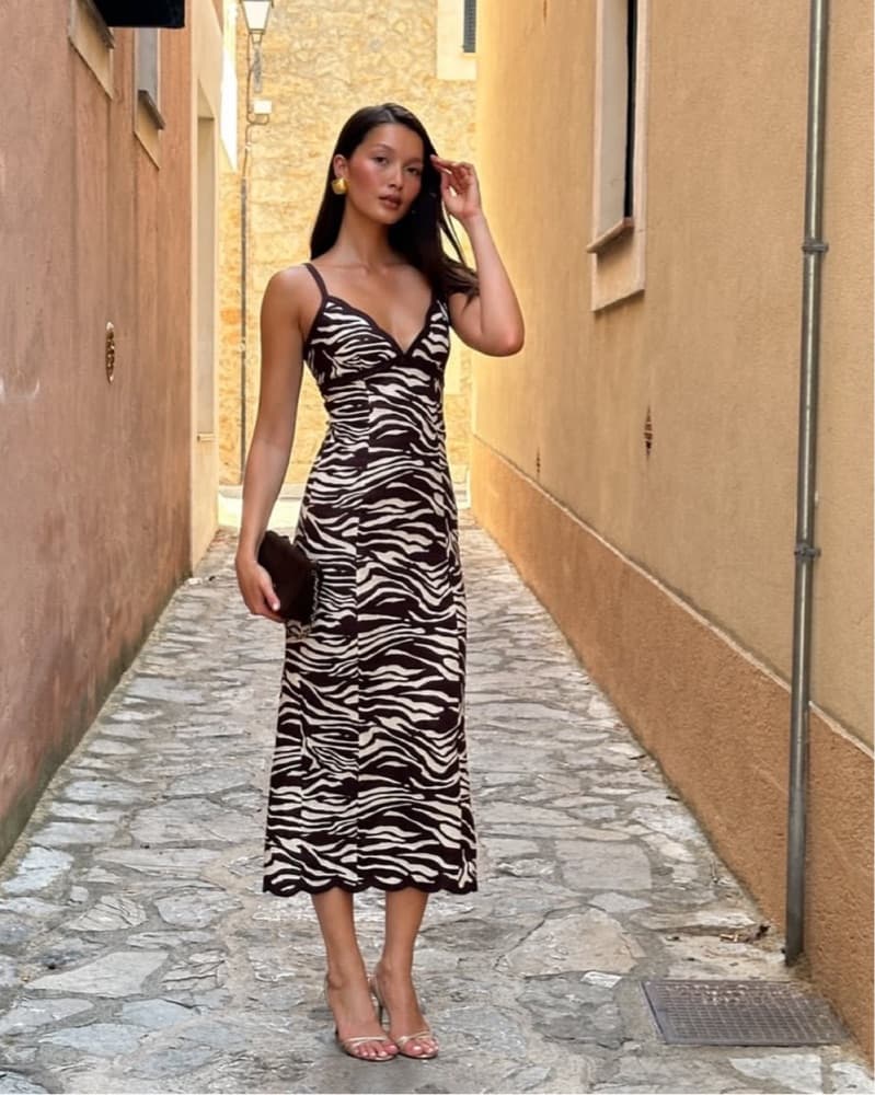 Reformation Sara Linen Midi Dress - Image 1