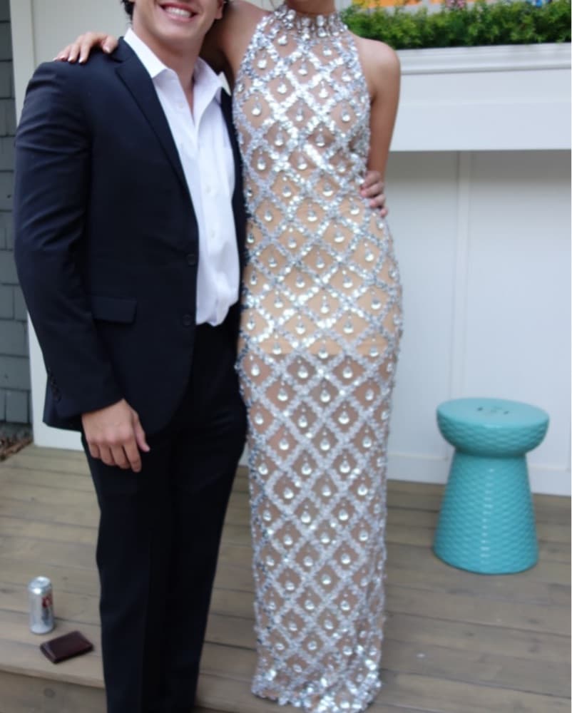 Custom Sparkly Fitted Halter Gown  - Image 2