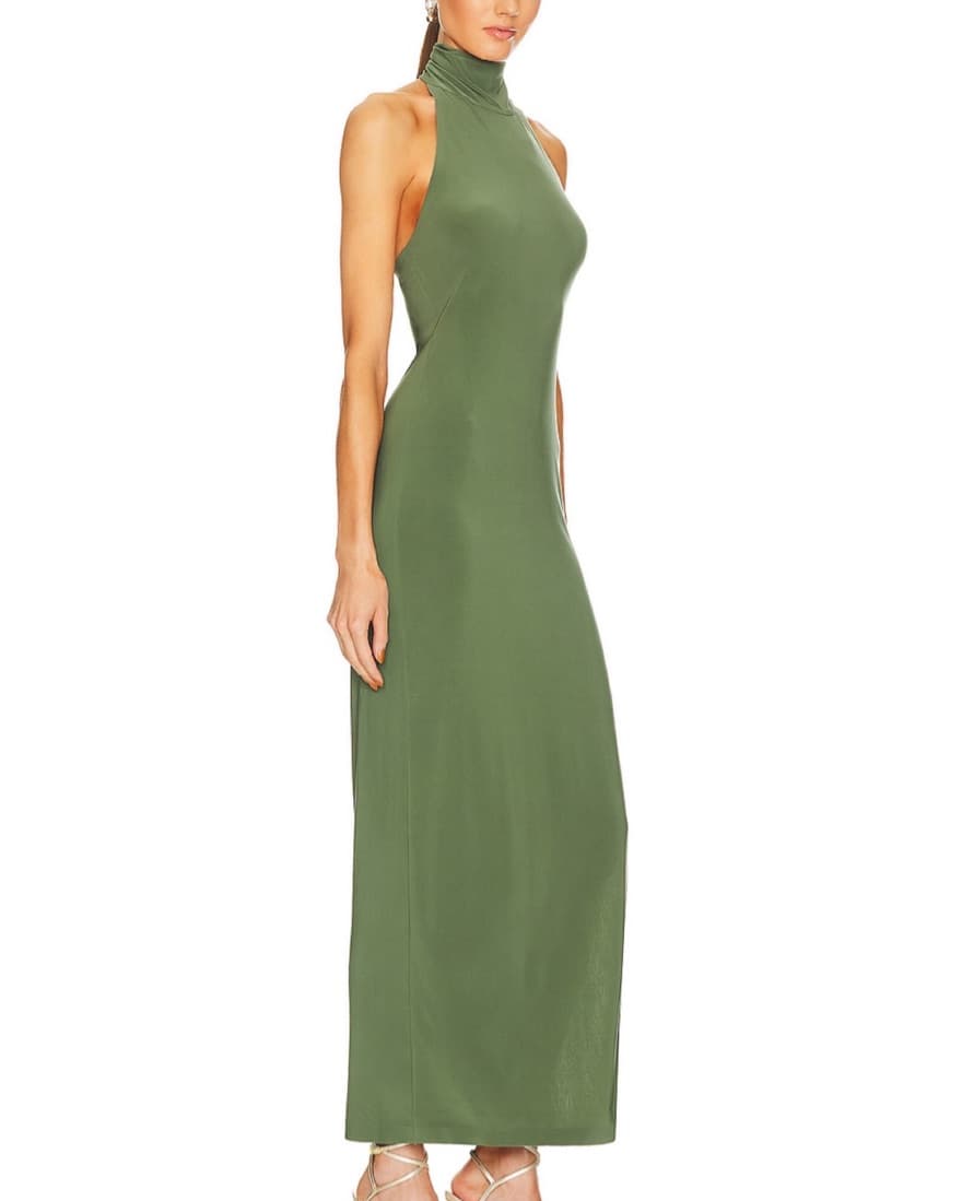 Norman Kamali Green Dress - Image 1