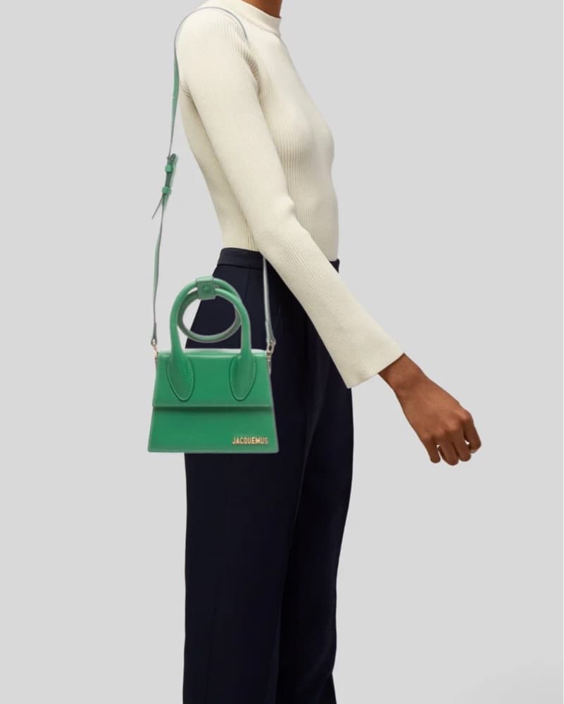 Green Jacquemus Leather Top Handle Bag - Image 2