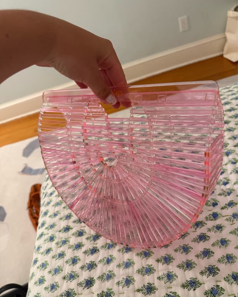 Cult Gaia Clear Pink Bag - Image 1