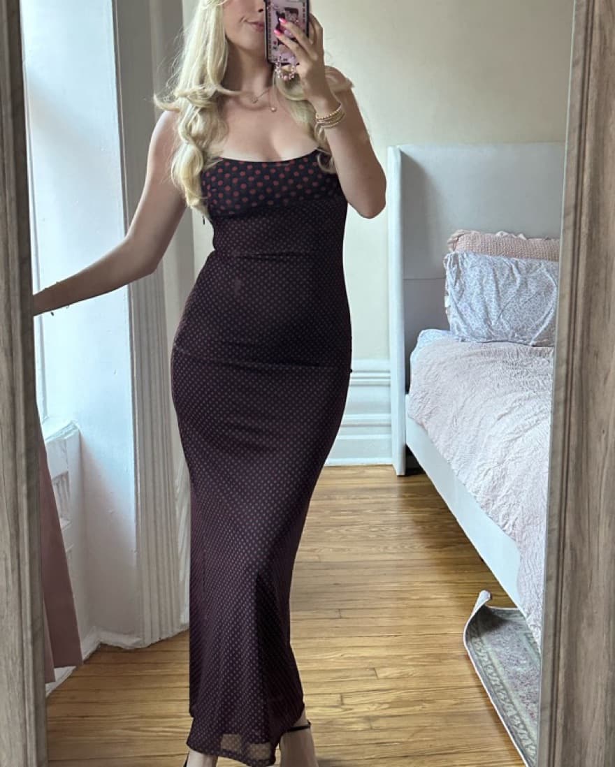 Miaou Thais Dress Black Polka Dot ❣️ - Image 1