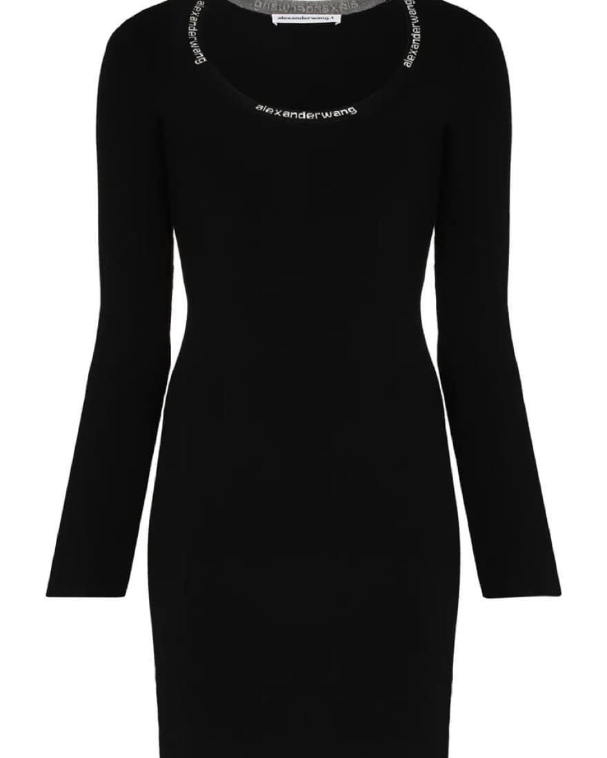 Alexander Wang Sleek Black Bodycon Dress - Image 2