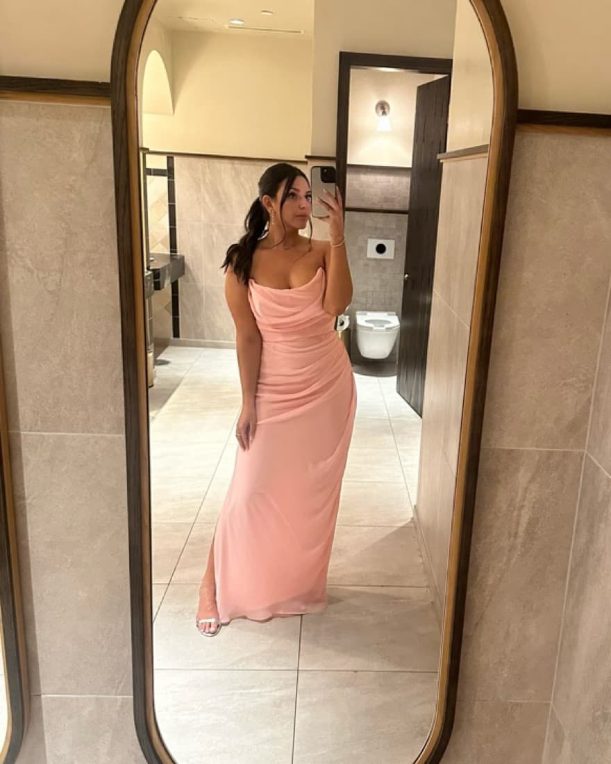 Pink Quartz Strapless Gown  - Image 3