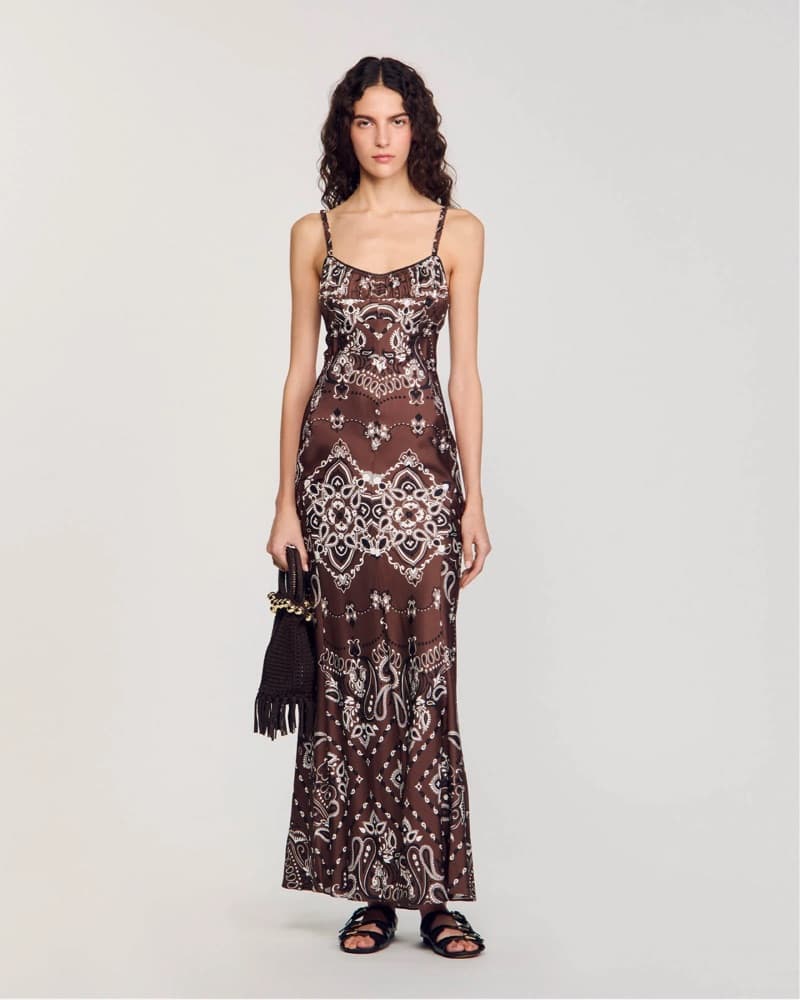 Sandro Brown Bandana Dress - Image 1
