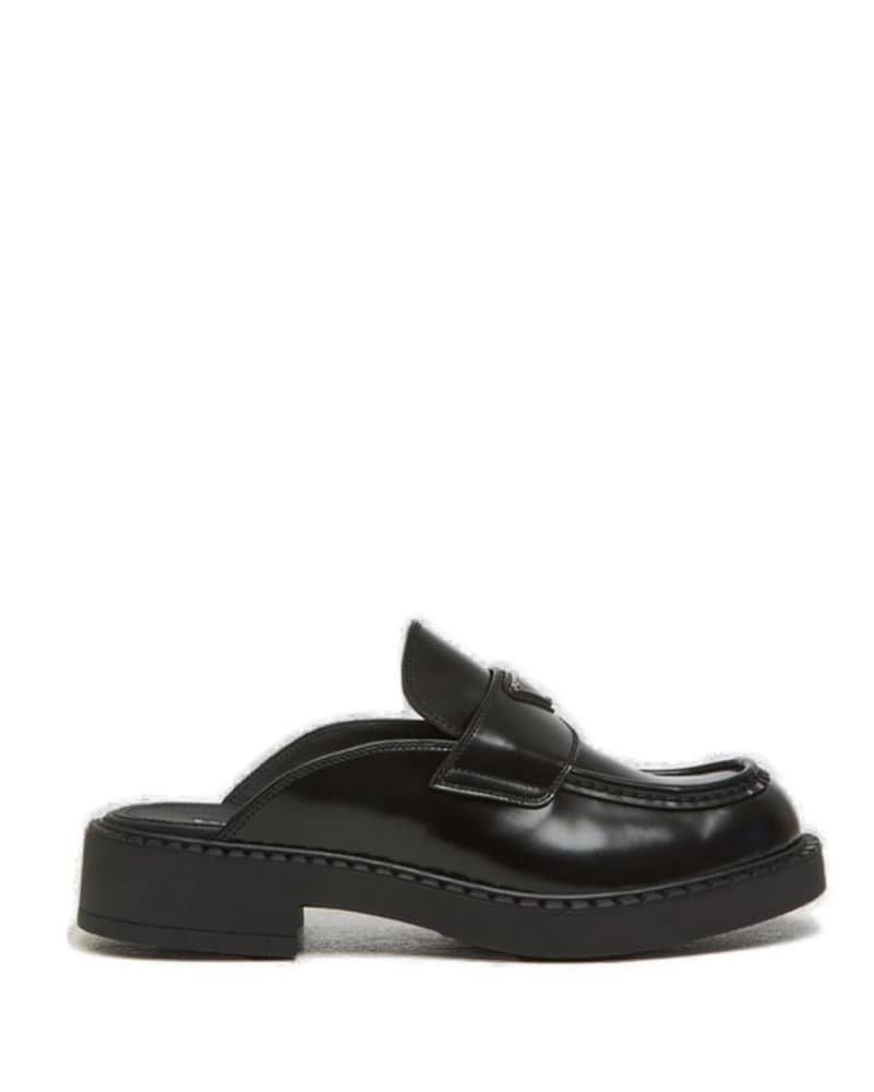 Prada Triangle-Logo Slip-On Loafers - Image 3