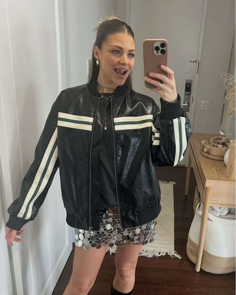 Topshop Leather Moto Jacket - Image 2