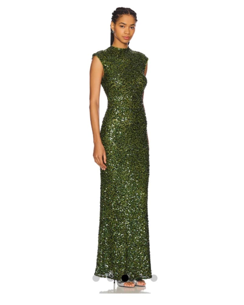 Camila Coelho Emma Green Sequin Gown - Image 1