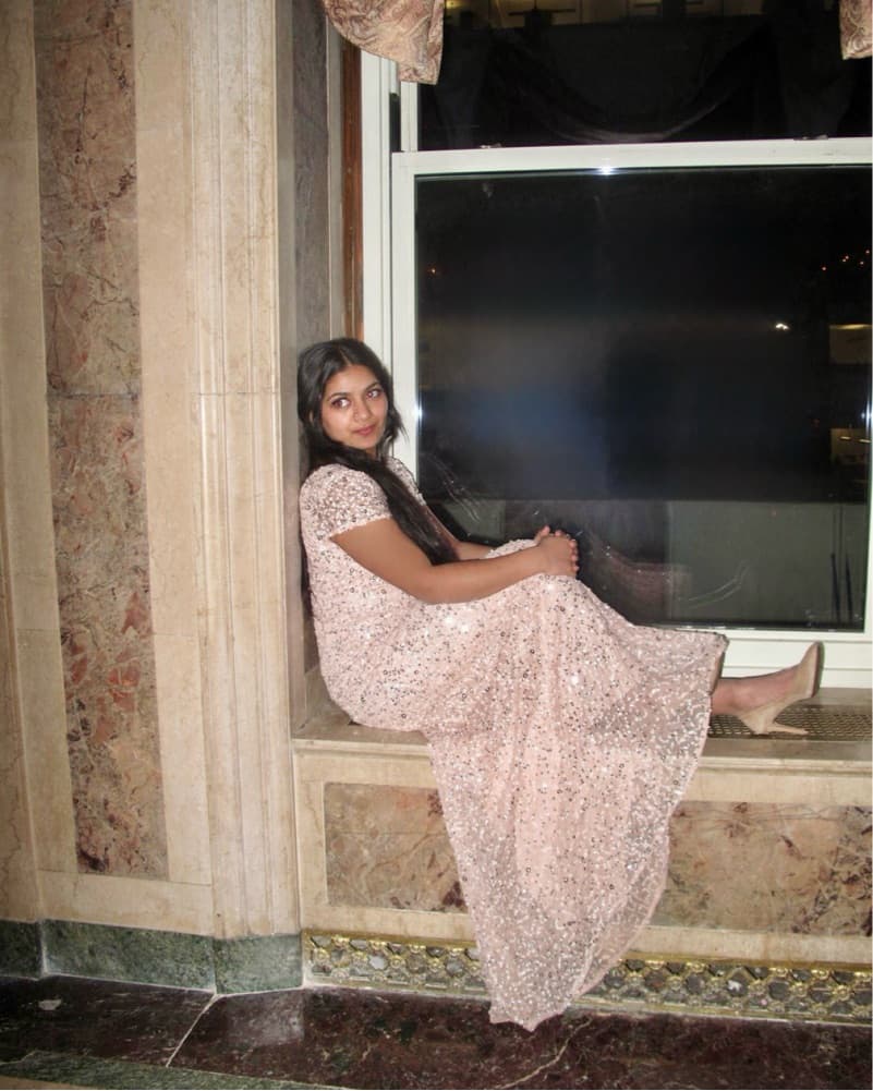 Adrianna Papell Pink Sequin Gown - Image 3