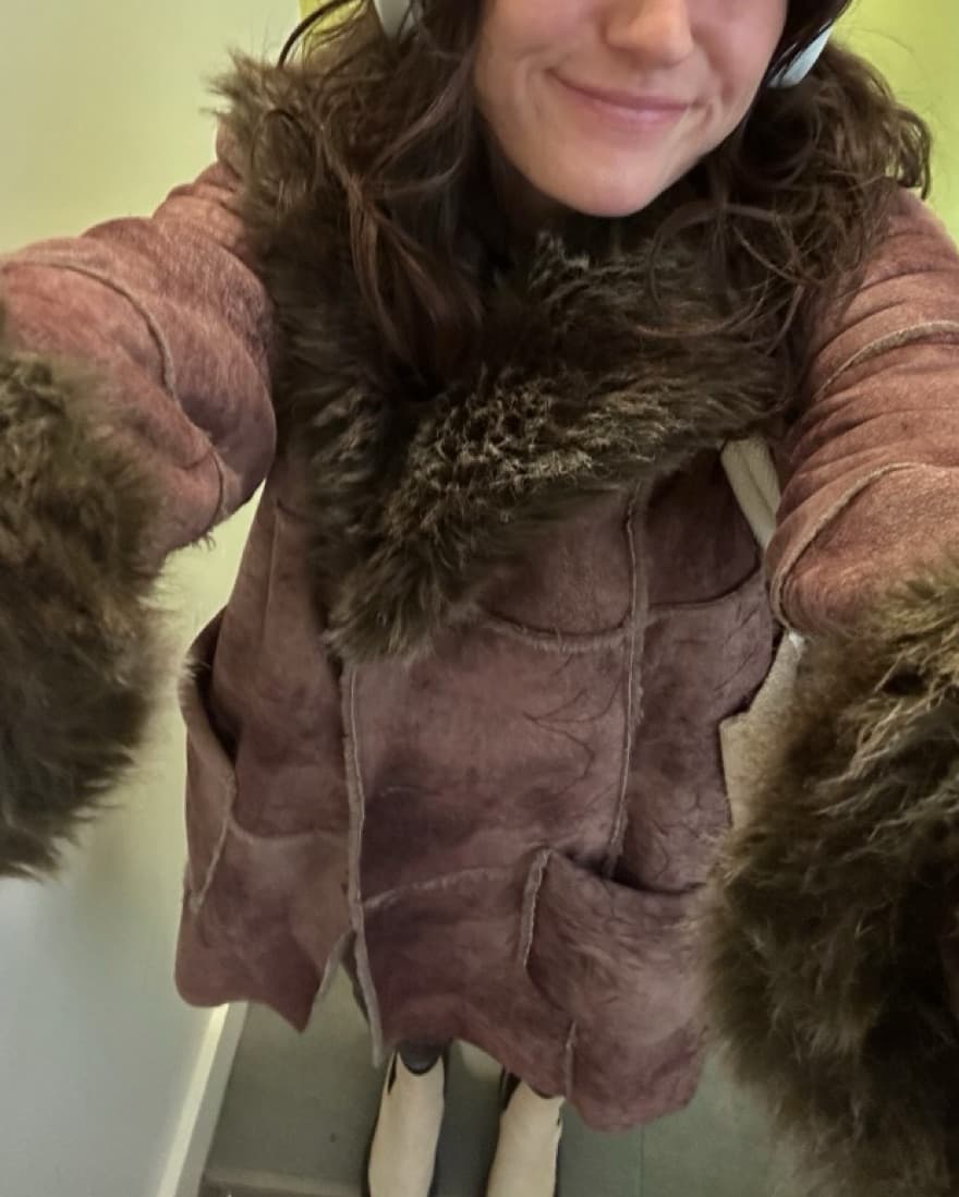 Vintage Furry Coat - Image 4