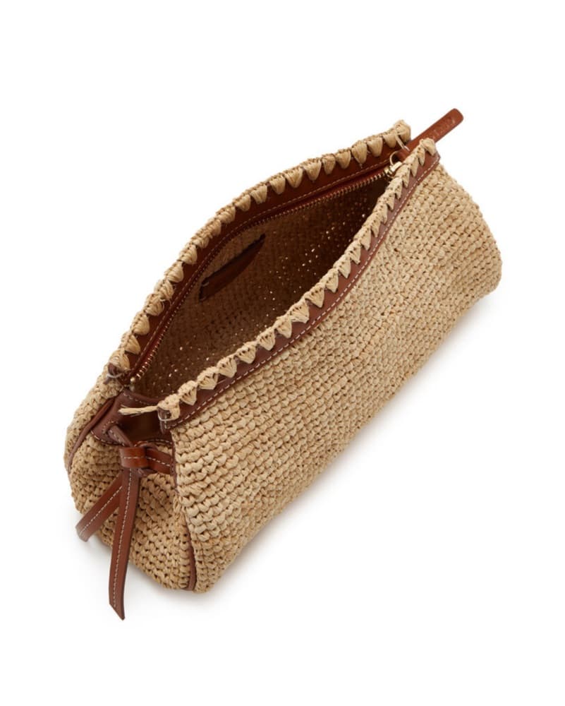 Staud Maude Convertible Raffia Clutch - Image 3