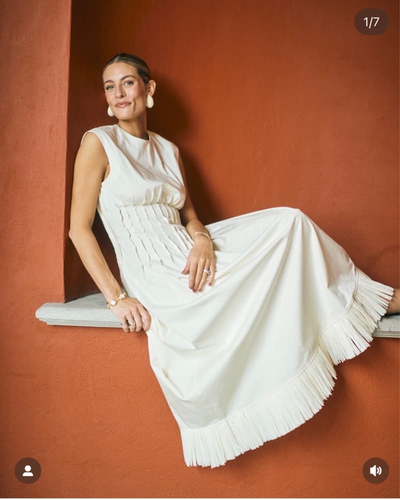 M.G. Style Pleated Fring Jenny Dress - Image 3