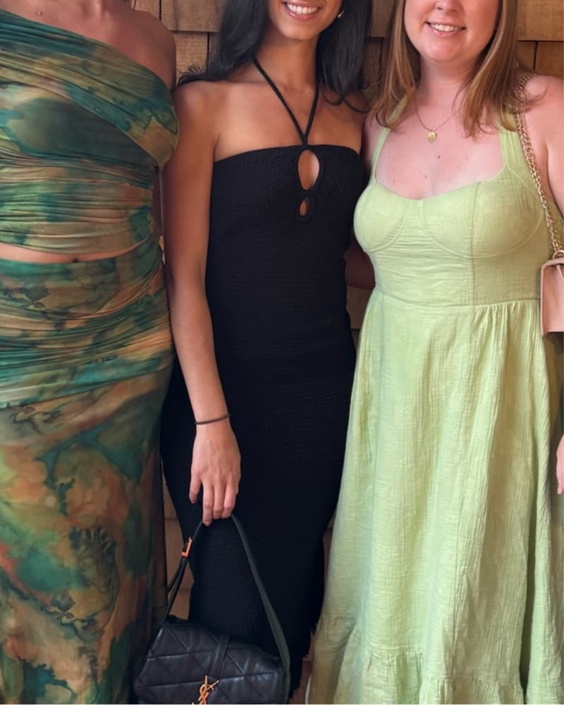 Black Cutout Halter Dress - Image 2
