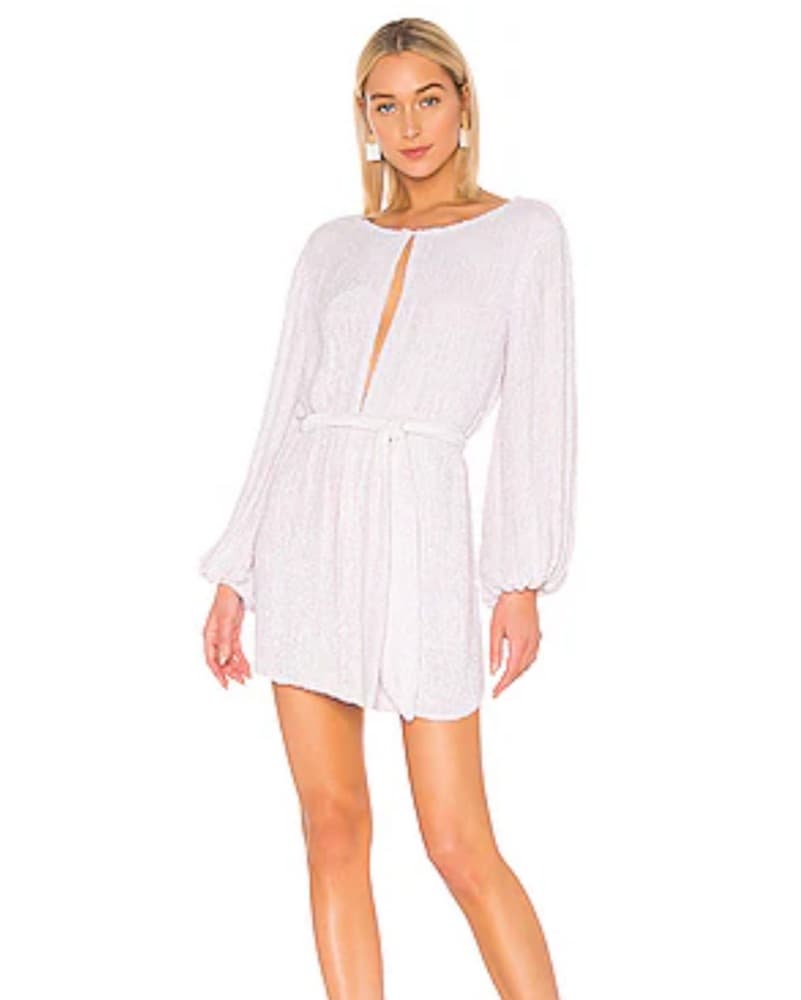 Retrofete Grace Dress White Sequin  - Image 3