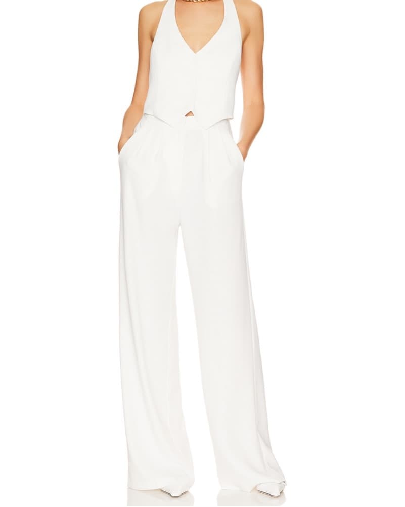 Elegant White Jumpsuit - Image 1