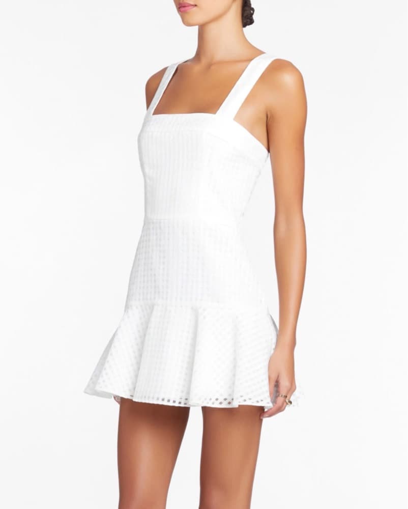 Amanda Uprichard White Mini Dress - Image 2
