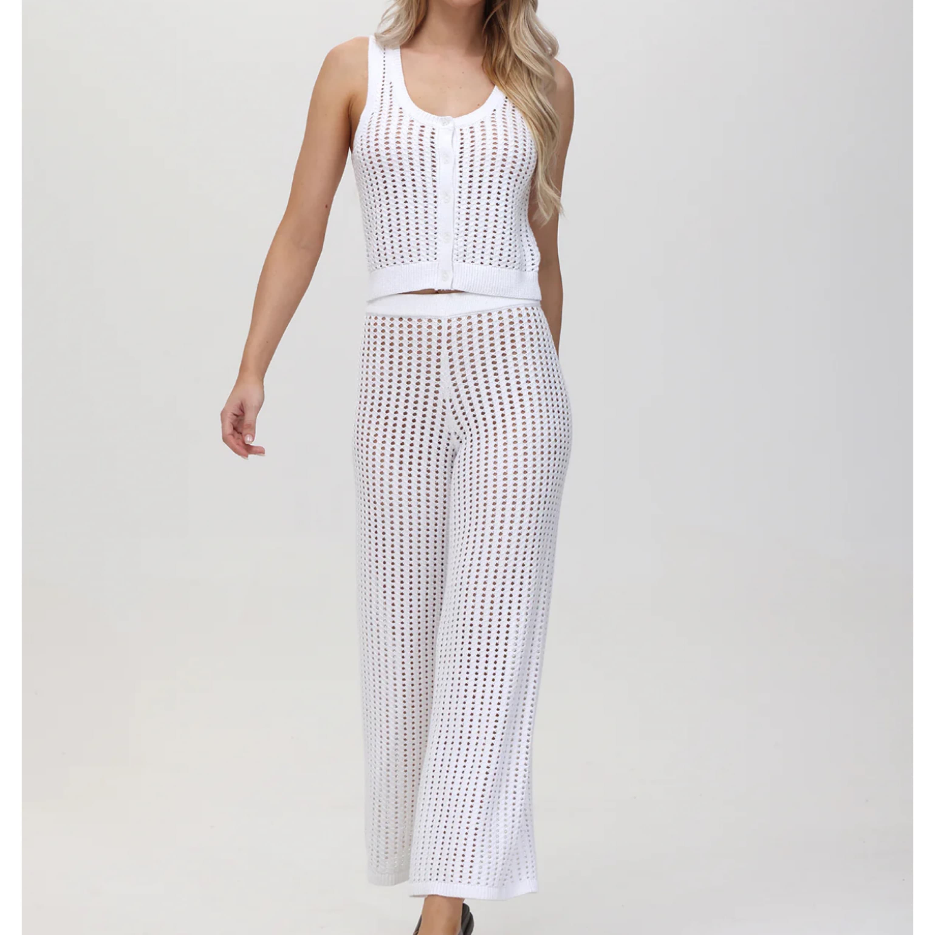 525 White Crochet Set  - Image 2