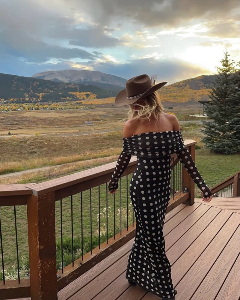 Polka Dot Maxi Dress - Image 1