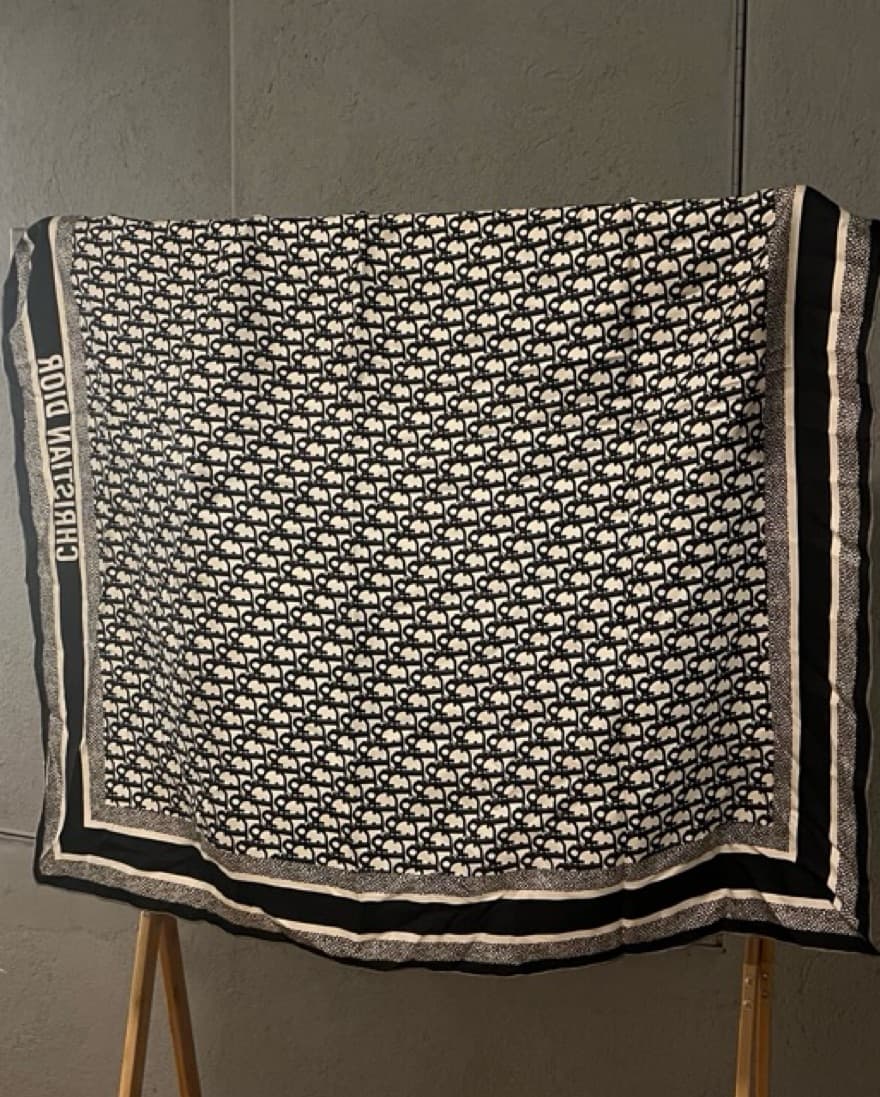 Dior Monogram Jacquard Stole Scarf - Image 2