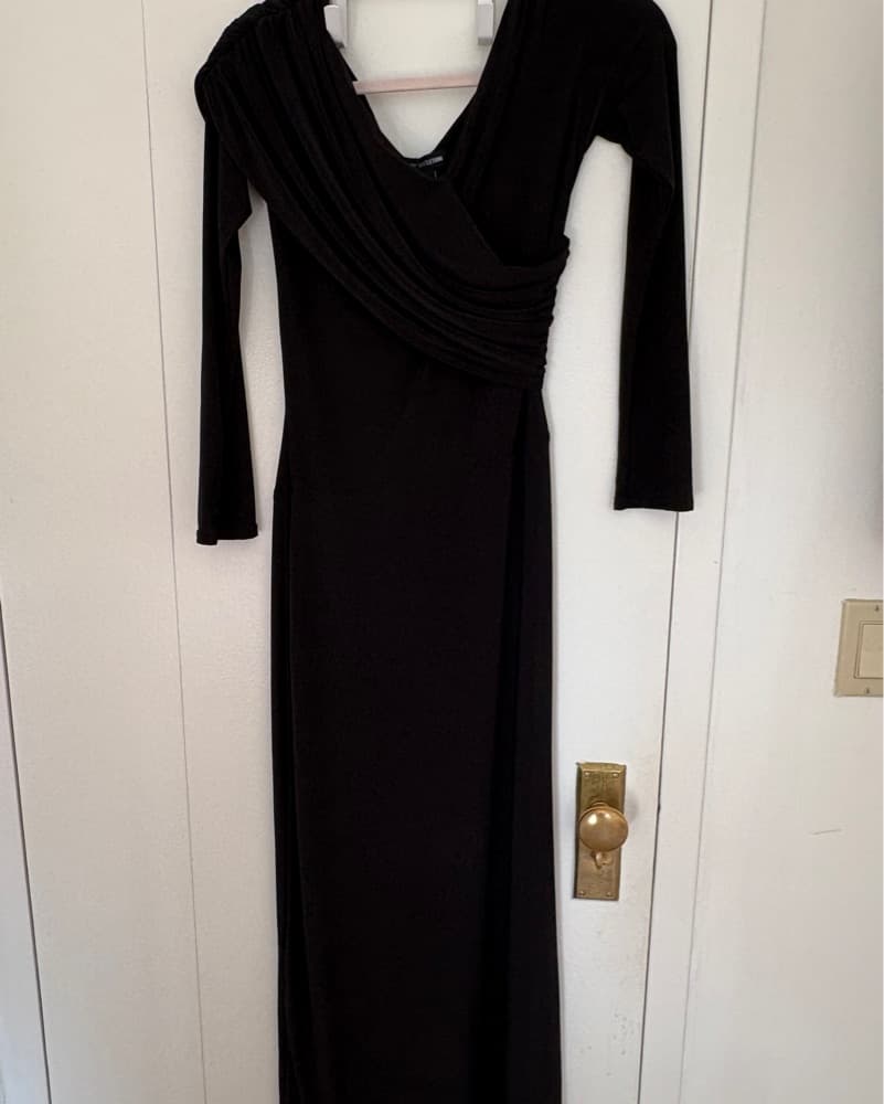 PLT Black Off The Shoulder Maxi Dress - Image 3