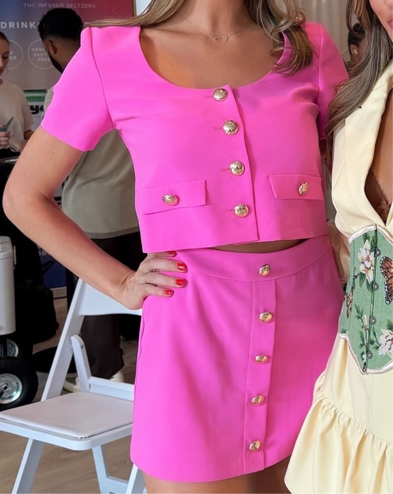 Amanda Uprichard Hot Pink Set - Image 1