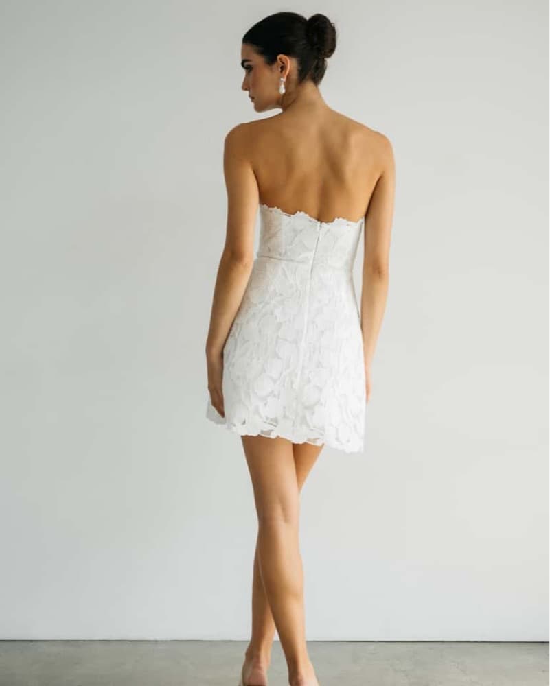 Jenny Yoo amanda dress in white tulip! - Image 3