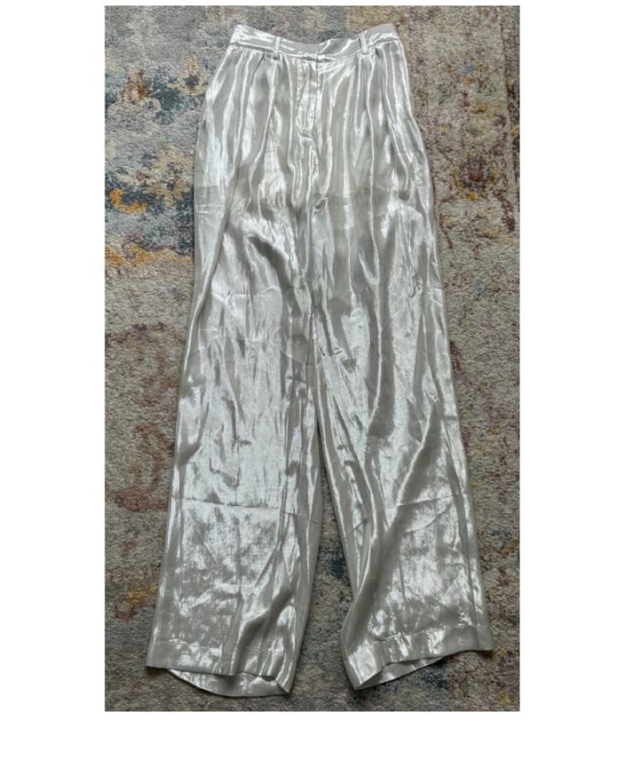 Staud Shiny Foil Pants - Image 2