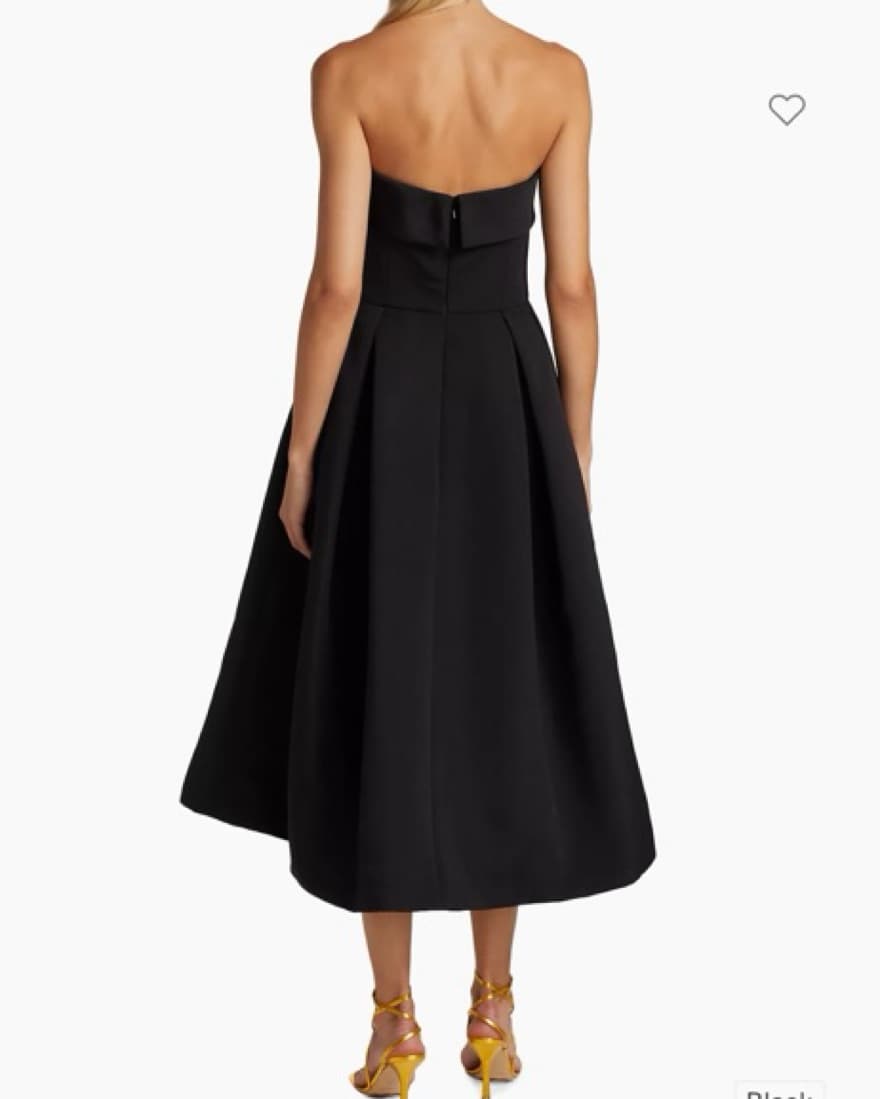 Amsale Saks Black Dress - Image 3