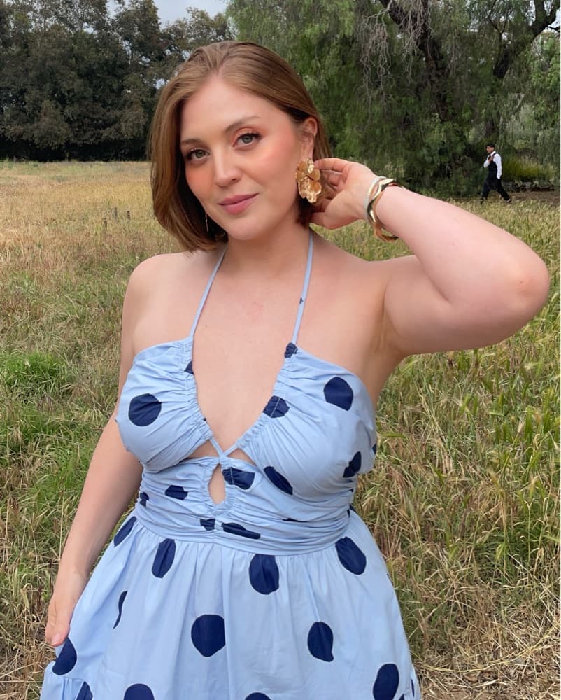 Blue Polka Dot Dress - Image 2