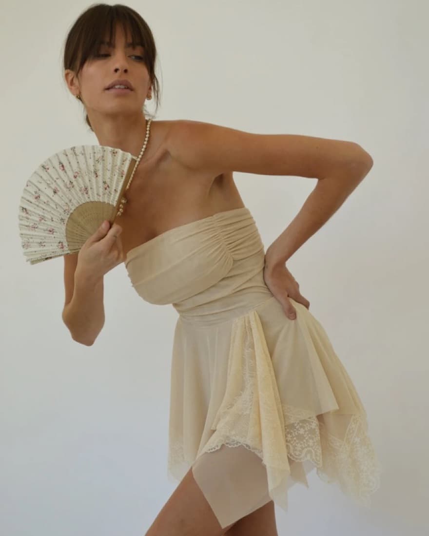 Fait Par Foutch Penelope Dress Nude - Image 1