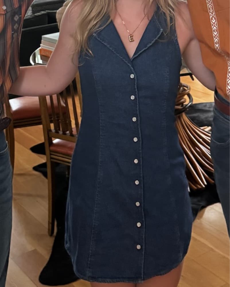 Reformation Jeans Blue Denim Dress - Image 2