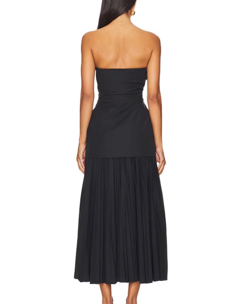 ALC Strapless Black Dress - Image 3