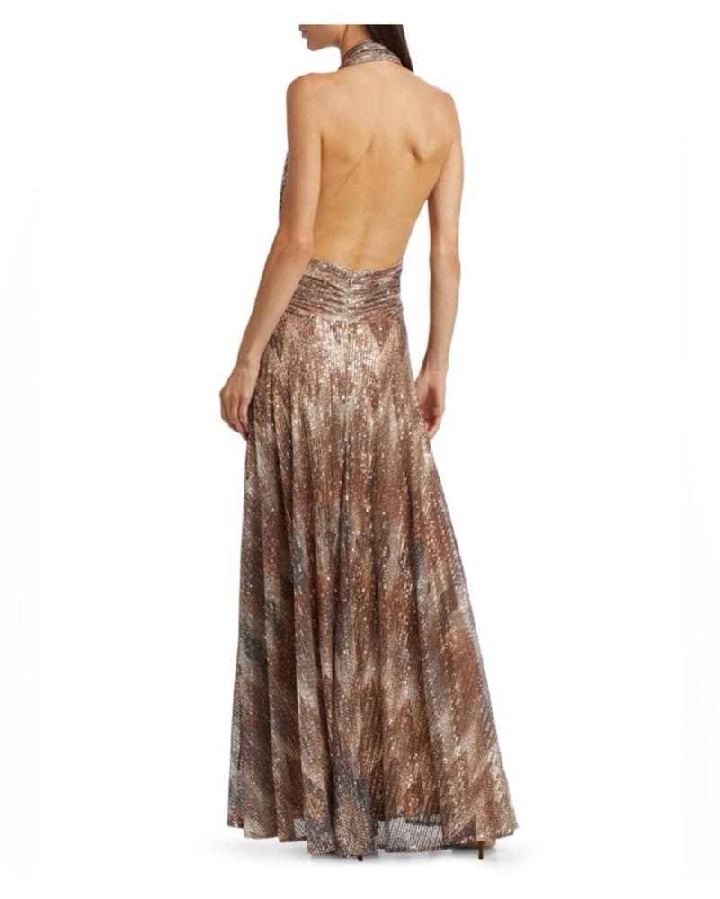 Ramy Brook Reyna Sequin Halter Dress - Image 2