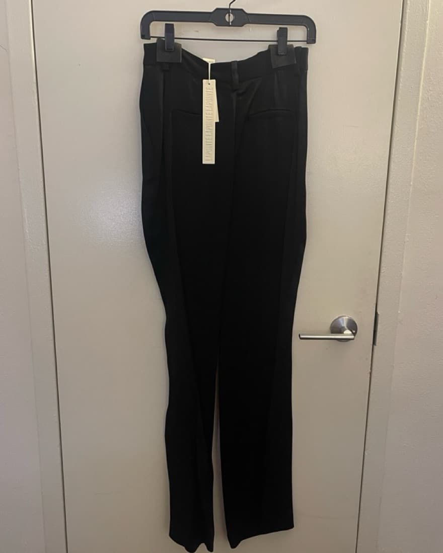 LAPOINTE High Waisted Satin Trousers - Image 3