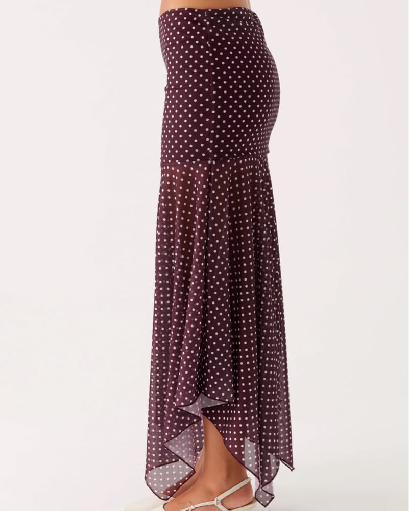Cutest Burgundy Maxi Skirt - Image 2