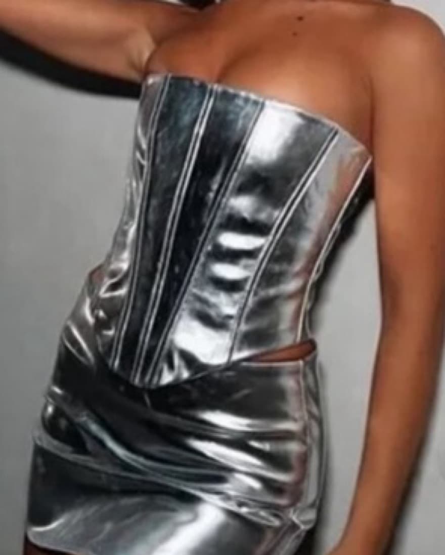 White Fox Silver Corset  - Image 2