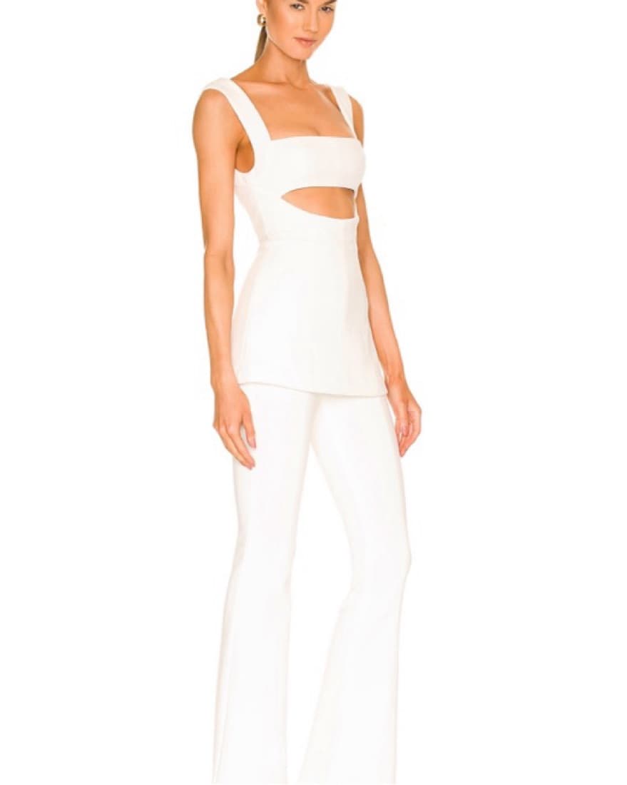 Revolve Costanza Jumpsuit In Ivory  - Image 2