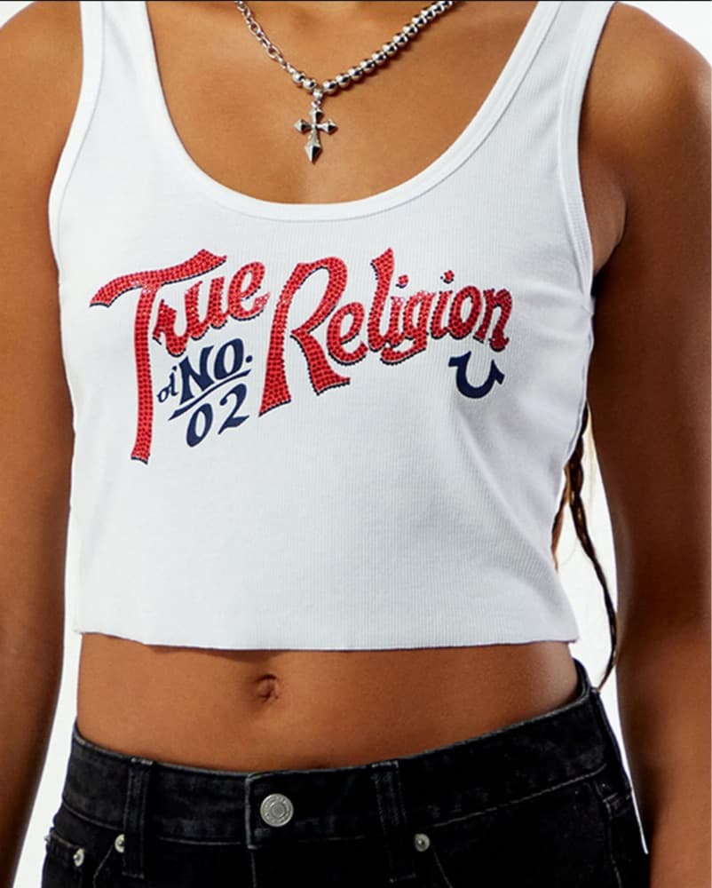 True Religion Vintage Crystal Tank - Image 1