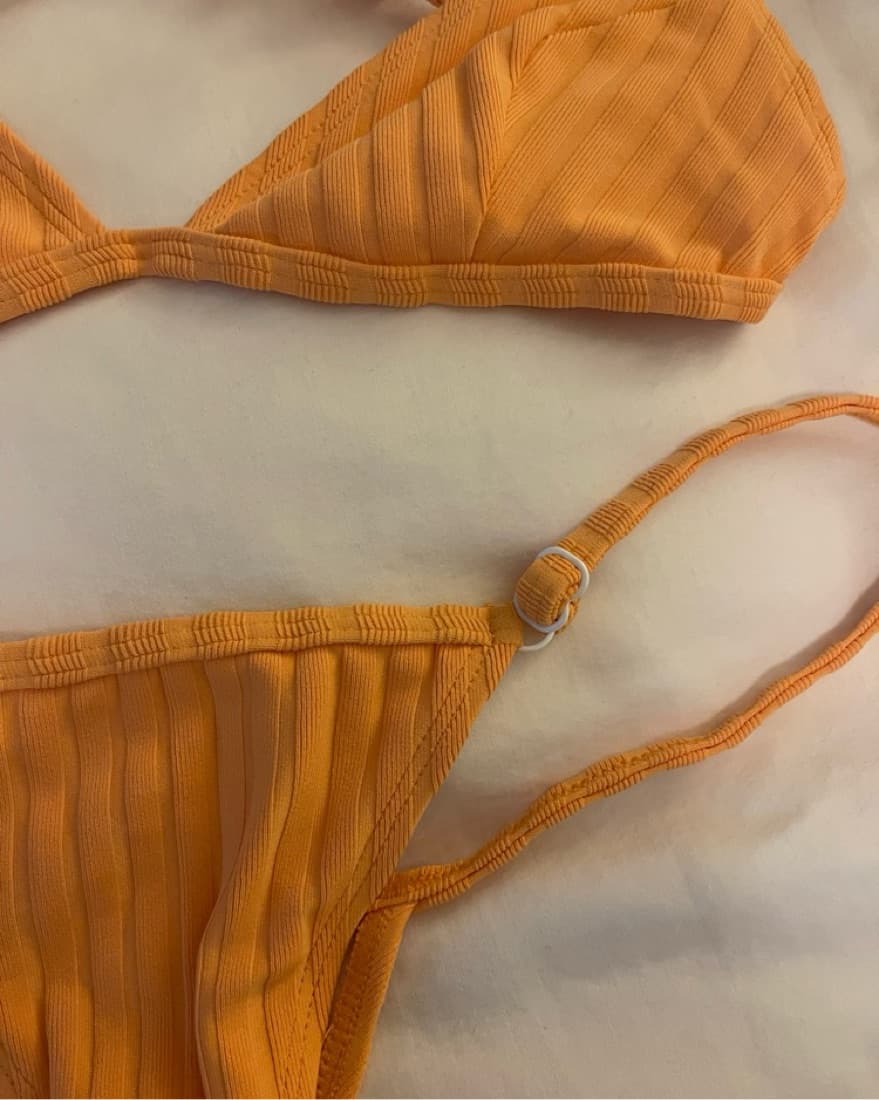 Solid & Striped Orange Bikini - Image 4