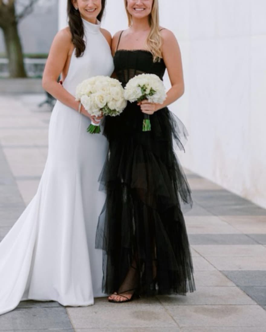 BCBG Oly Tiered Ruffle Tulle Gown - Image 3