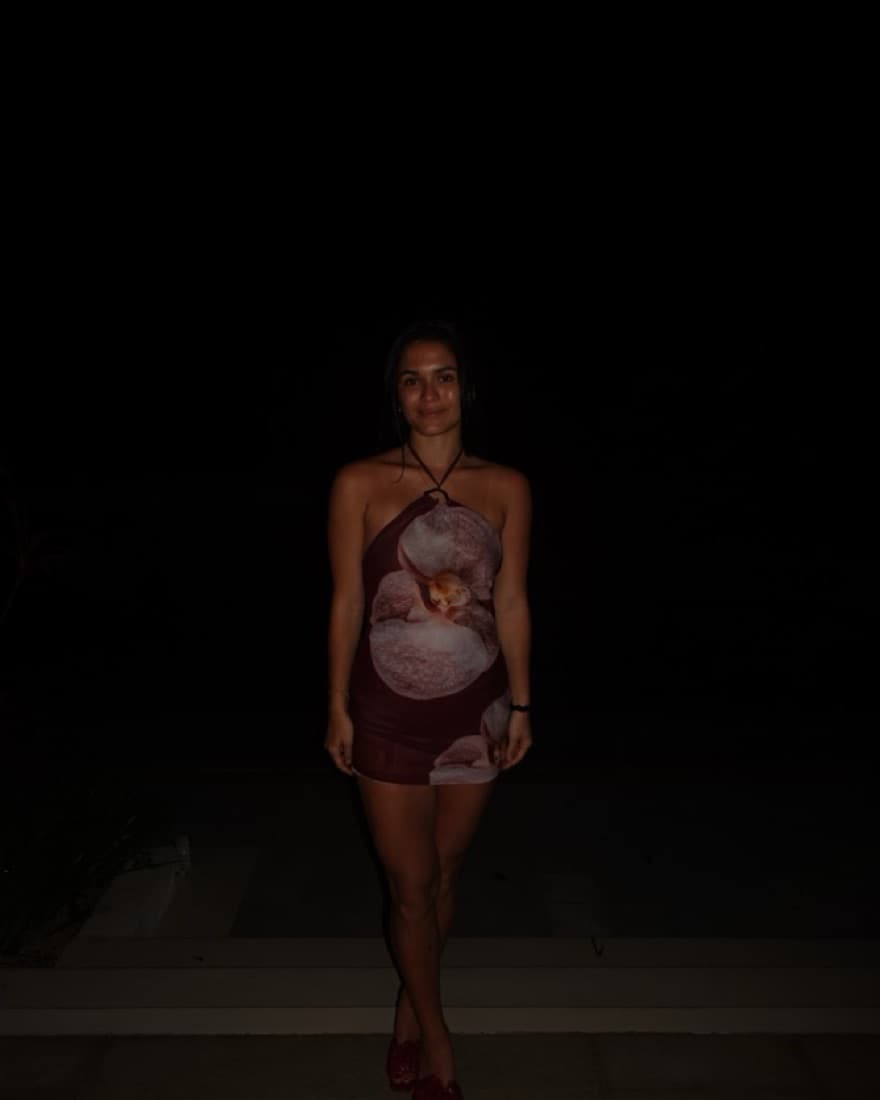 HNTR the Label Lexi Mini Dress Brown - Image 2