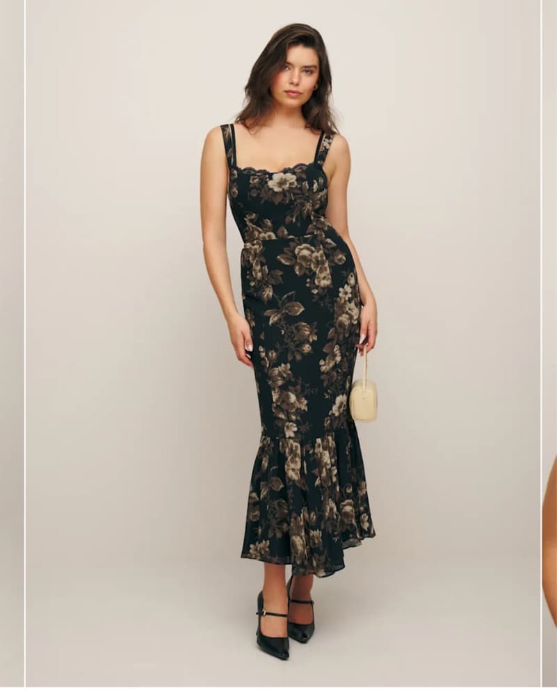 Reformation Floral Dress - Image 3