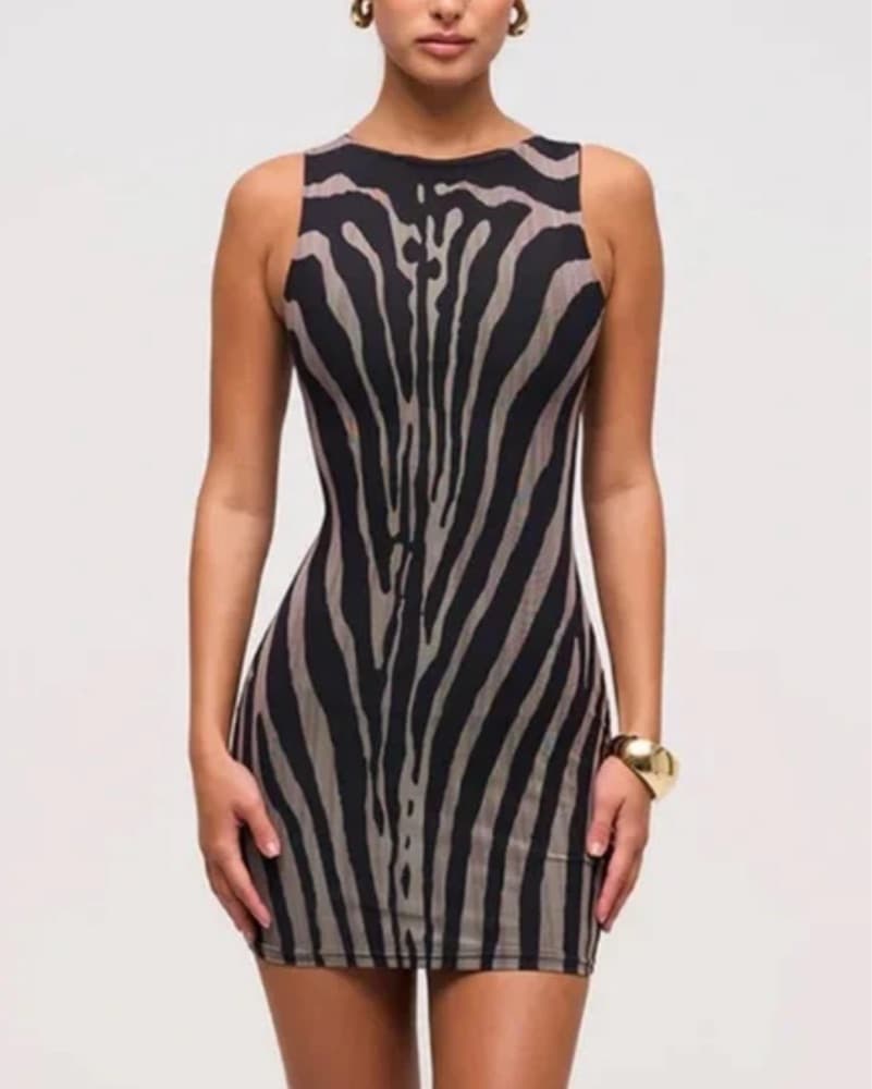 Murci Zebra Bodycon Mini - Image 1
