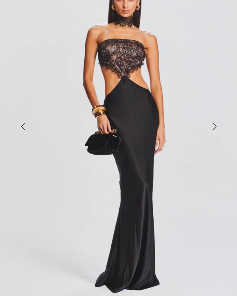 Retrofête Lucie Dress In Black - Image 1