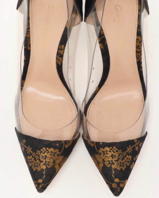 Gianvito Rossi Plexi Foral Pumps - Image 3