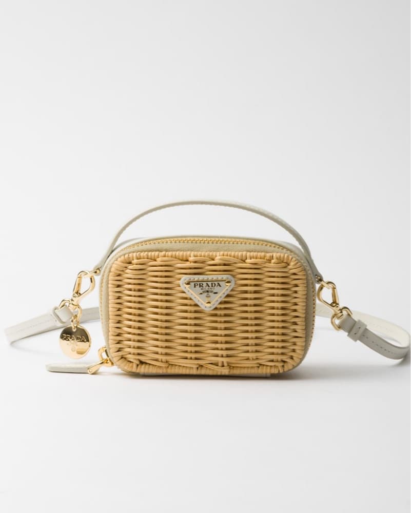Prada Mini Wicker Bag - Image 1