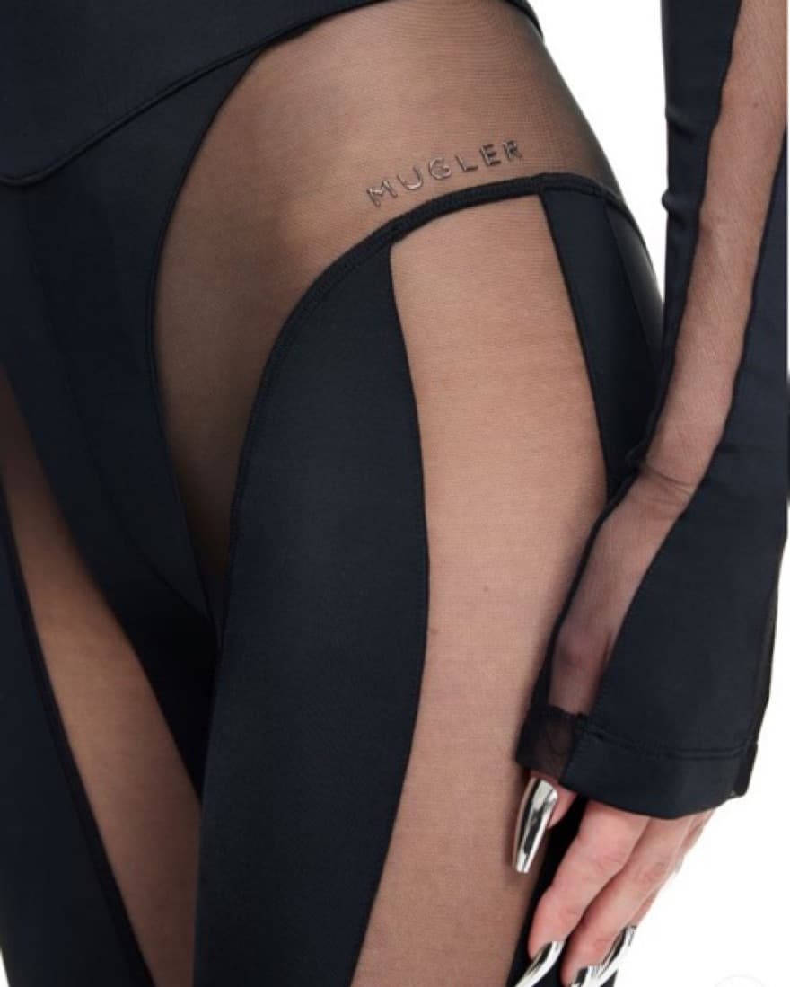 HM X MUGLER Mesh-paneled Stirrup Legging - Image 5