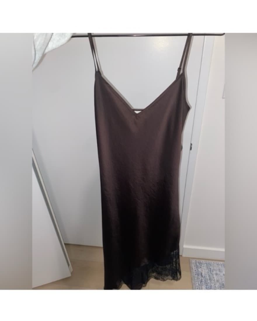 Aritzia Satin Slip Dress  - Image 3