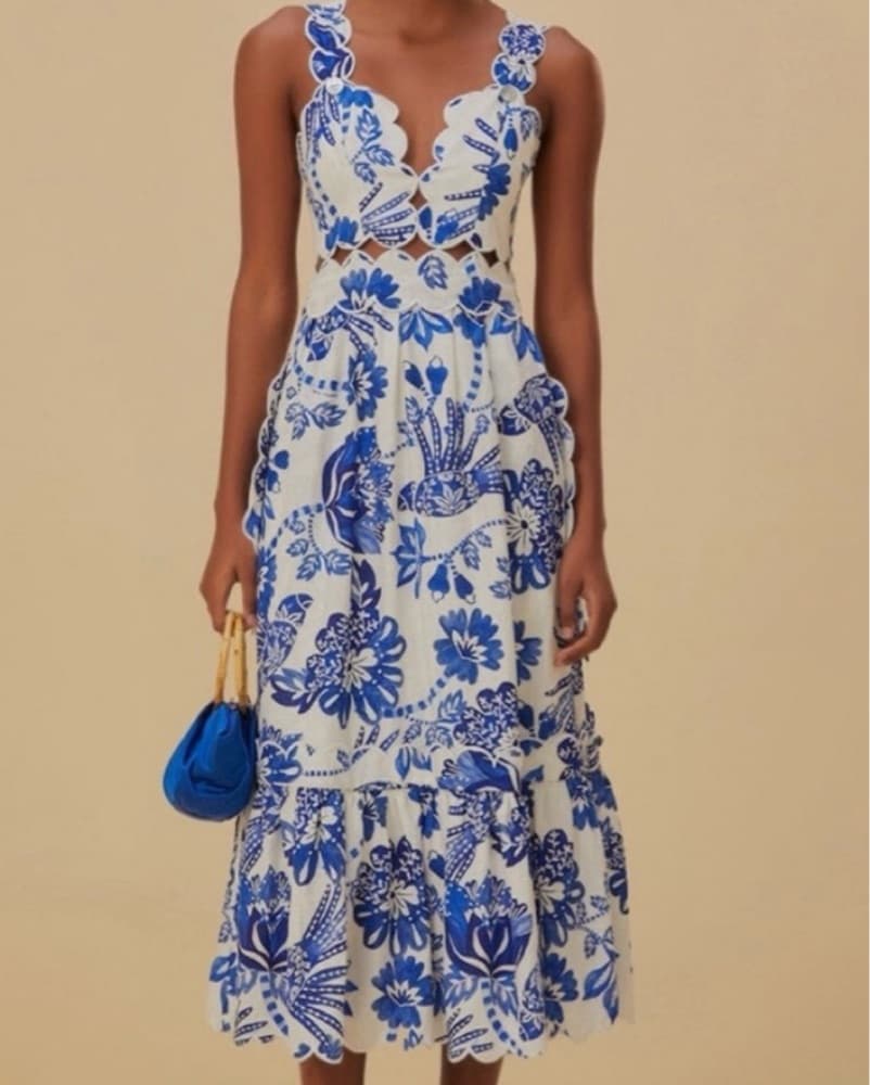 Farm Rio Flowerful Birds Dress - Image 1
