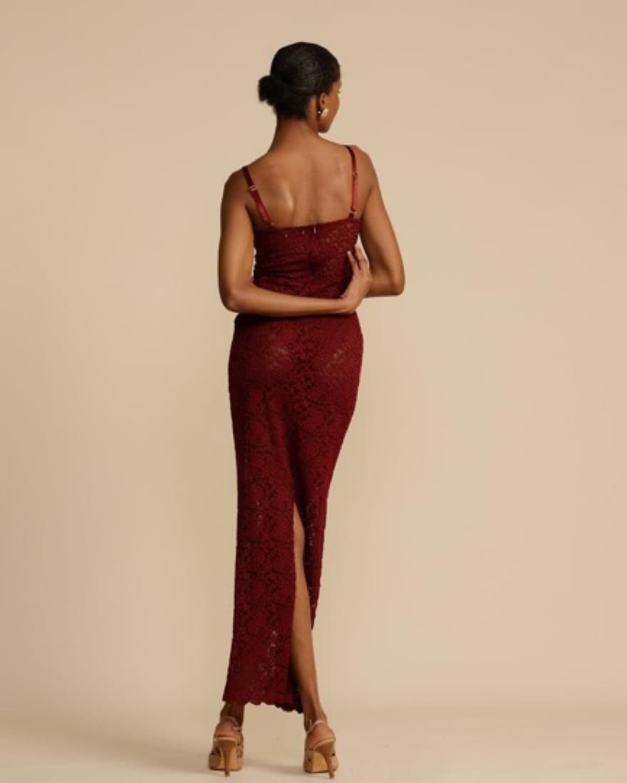 Arcina Ori Margot Dress Wine  - Image 3